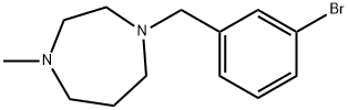 1-(3-bromobenzyl)-4-methylperhydro-1,4-diazepine Struktur