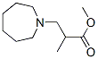 methyl hexahydro-alpha-methyl-1H-azepine-1-propionate  Struktur