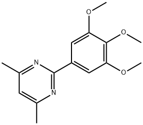 4,6-DIMETHYL-2-(3,4,5-TRIMETHOXYPHENYL)PYRIMIDINE Struktur