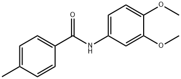 N-(3,4-dimethoxyphenyl)-4-methylbenzamide Struktur