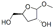 D-erythro-Pentofuranoside, methyl 3-deoxy- (9CI) Struktur