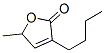 3-Butyl-5-methyl-2,5-dihydrofuran-2-one Struktur