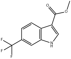 1H-INDOLE-3-CARBOXYLIC ACID,6-(TRIFLUOROMETHYL)-,METHYL ESTER Struktur