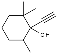 1-Ethynyl-2,2,6-trimethylcyclohexanol, (E)+(Z), 97% Struktur