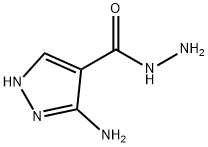 1H-Pyrazole-4-carboxylicacid,3-amino-,hydrazide(9CI) Struktur