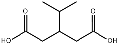 3-isopropylglutaric acid Struktur