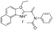 2-[(acetylanilino)vinyl]-3-ethylnaphth[1,2-d]oxazolium iodide Struktur