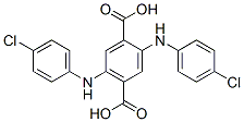 2,5-bis(4-chlorophenylamino)terephthalic acid Struktur