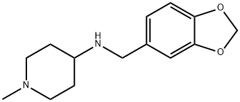 BENZO[1,3]DIOXOL-5-YLMETHYL-(1-METHYL-PIPERIDIN-4-YL)-AMINE Struktur