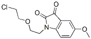 1-[2-(2-CHLORO-ETHOXY)-ETHYL]-5-METHOXY-1H-INDOLE-2,3-DIONE Struktur