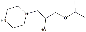 1-ISOPROPOXY-3-PIPERAZIN-1-YL-PROPAN-2-OL Struktur