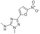 1,N-Dimethyl-3-(5-nitrofuran-2-yl)-1H-1,2,4-triazol-5-amine Struktur