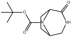 tert-Butyl 2-oxo-3,8-diazabicyclo[3.2.1]octane-8-carboxylate Struktur