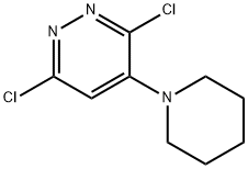 3,6-DICHLORO-4-(1-PIPERIDINYL)PYRIDAZINE Struktur