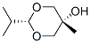 1,3-Dioxan-5-ol,5-methyl-2-(1-methylethyl)-,cis-(9CI) Struktur