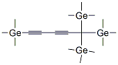 1,3-Pentadiyn-1-yl-5-ylidynetetrakis(trimethylgermane) Struktur