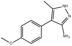 4-(4-甲氧苯基)-5-甲基-1H-吡唑-3-胺, 419550-79-1, 結(jié)構(gòu)式