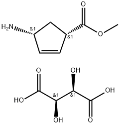 (1R,4S)-Methyl 4-aMinocyclopent-2-enecarboxyla Struktur