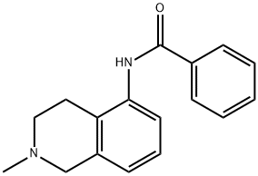 N-(1,2,3,4-Tetrahydro-2-methylisoquinolin-5-yl)benzamide Struktur