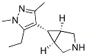 3-Azabicyclo[3.1.0]hexane,6-(5-ethyl-1,3-dimethyl-1H-pyrazol-4-yl)-,(1alpha,5alpha,6alpha)-(9CI) Struktur