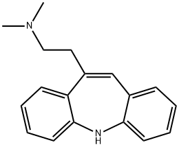 10-[2-(Dimethylamino)ethyl]-5H-dibenz[b,f]azepine Struktur