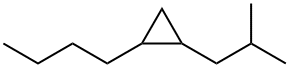 1-Butyl-2-(2-methylpropyl)cyclopropane Struktur