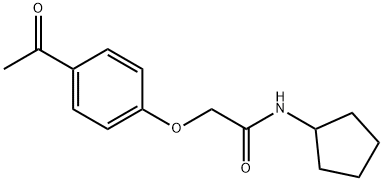 4'-(Cyclopentylcarbamoylmethoxy)acetophenone Struktur