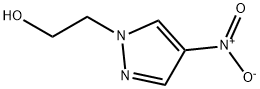 1-hydroxyethyl-4-nitropyrazole Struktur