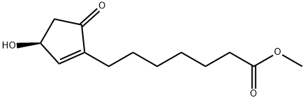 METHYL (S)-(-)-3-HYDROXY-5-OXO-1-CYCLOPENTENE-1-HEPTANOATE Struktur