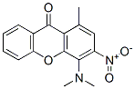 4-(Dimethylamino)methyl-3-nitro-9H-xanthen-9-one Struktur