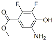 Benzoic acid, 5-amino-2,3-difluoro-4-hydroxy-, methyl ester (9CI) Struktur