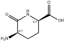 3-amino-2-piperidone-6-carboxylic acid Struktur