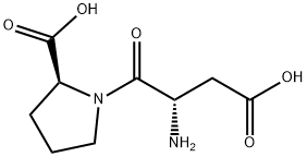 (2S)-1-[(2S)-2-amino-3-carboxy-propanoyl]pyrrolidine-2-carboxylic acid Struktur