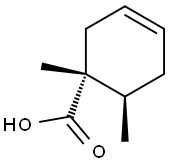 3-Cyclohexene-1-carboxylicacid,1,6-dimethyl-,(1R,6R)-(9CI) Struktur