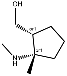 (2-METHYL-2-CIS-METHYLAMINO-CYCLOPENTYL)-METHANOL Struktur