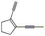 Cyclopentene, 1-ethynyl-2-(1-propynyl)- (9CI) Struktur