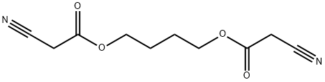 1,4-butanediyl bis(cyanoacetate) Struktur