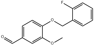 4-[(2-FLUOROBENZYL)OXY]-3-METHOXYBENZALDEHYDE Struktur