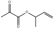 Propanoic acid, 2-oxo-, 1-methyl-2-propenyl ester (9CI) Struktur