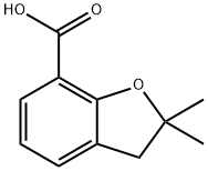 2,2-DIMETHYL-2,3-DIHYDRO-1-BENZOFURAN-7-CARBOXYLIC ACID Struktur