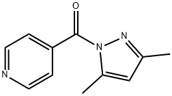 3,5-Dimethyl-1-(4-pyridinylcarbonyl)-1H-pyrazole Struktur