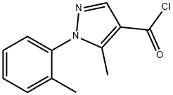 5-METHYL-1-(2-METHYLPHENYL)-1H-PYRAZOLE-4-CARBONYL CHLORIDE Struktur