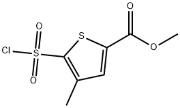 METHYL 5-(CHLOROSULFONYL)-4-METHYL-2-THIOPHENECARBOXYLATE Struktur