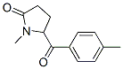 1-methyl-5-(4-methylbenzoyl)pyrrolidin-2-one Struktur