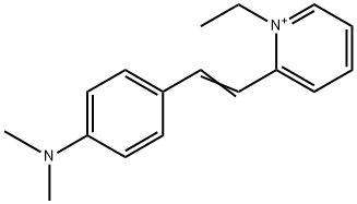 2-(dimethylaminostyryl)-1-ethylpyridinium Struktur