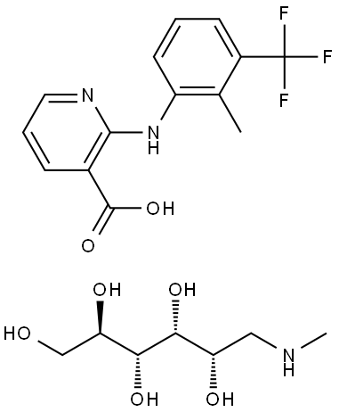 氟尼辛葡甲胺 結(jié)構(gòu)式