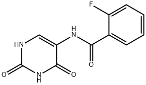 Benzamide, 2-fluoro-N-(1,2,3,4-tetrahydro-2,4-dioxo-5-pyrimidinyl)- (9CI) Struktur