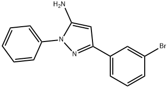 5-(3-BROMO-PHENYL)-2-PHENYL-2H-PYRAZOL-3-YLAMINE Struktur