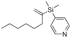 Pyridine, 4-[dimethyl(1-methyleneheptyl)silyl]- (9CI) Struktur