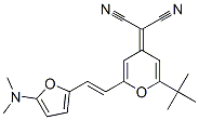 Propanedinitrile,  [2-[2-[5-(dimethylamino)-2-furanyl]ethenyl]-6-(1,1-dimethylethyl)-4H-pyran-4-ylidene]-  (9CI) Struktur